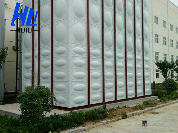 天津两台10.5*7.5*5m玻璃钢水箱工程